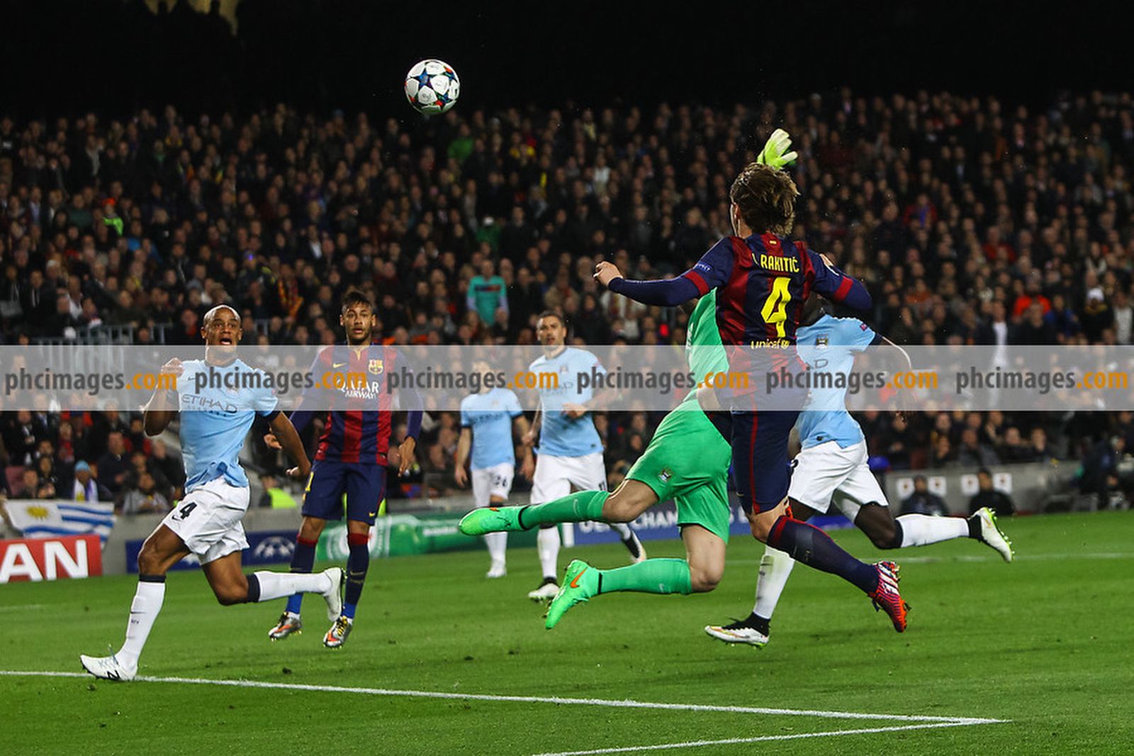 Rakitić lobs Hart to score the only goal of the game