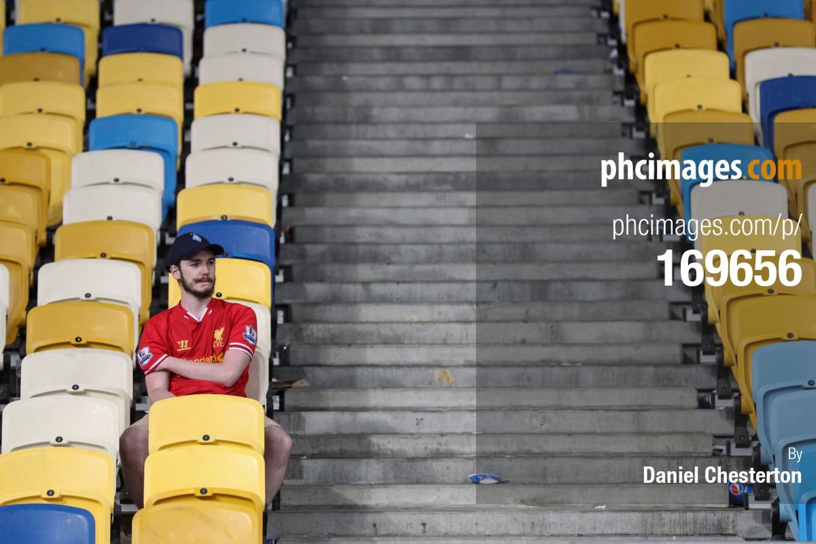 Liverpool fans look dejected after the Champions League Final