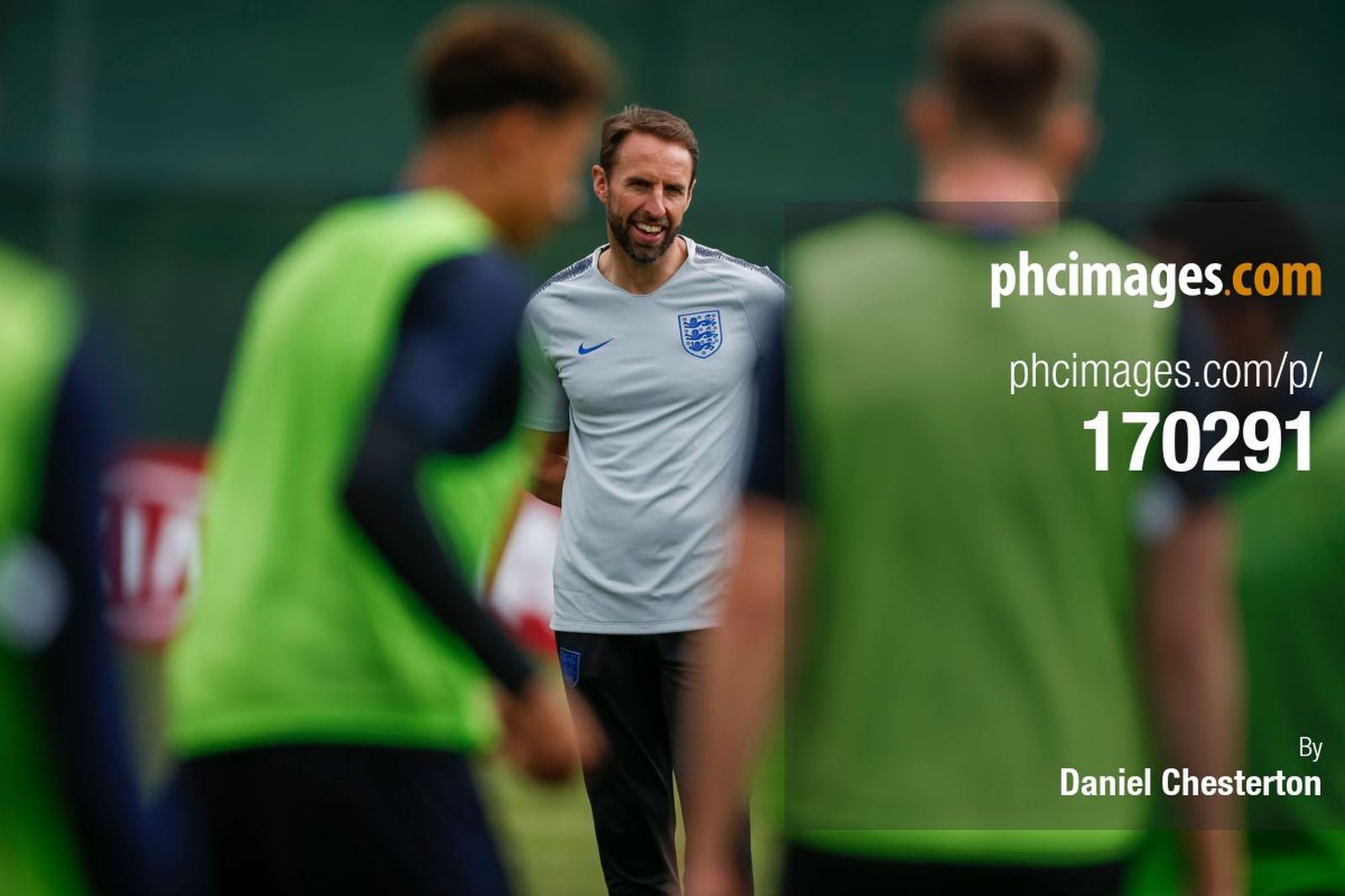 Gareth Southgate watches on