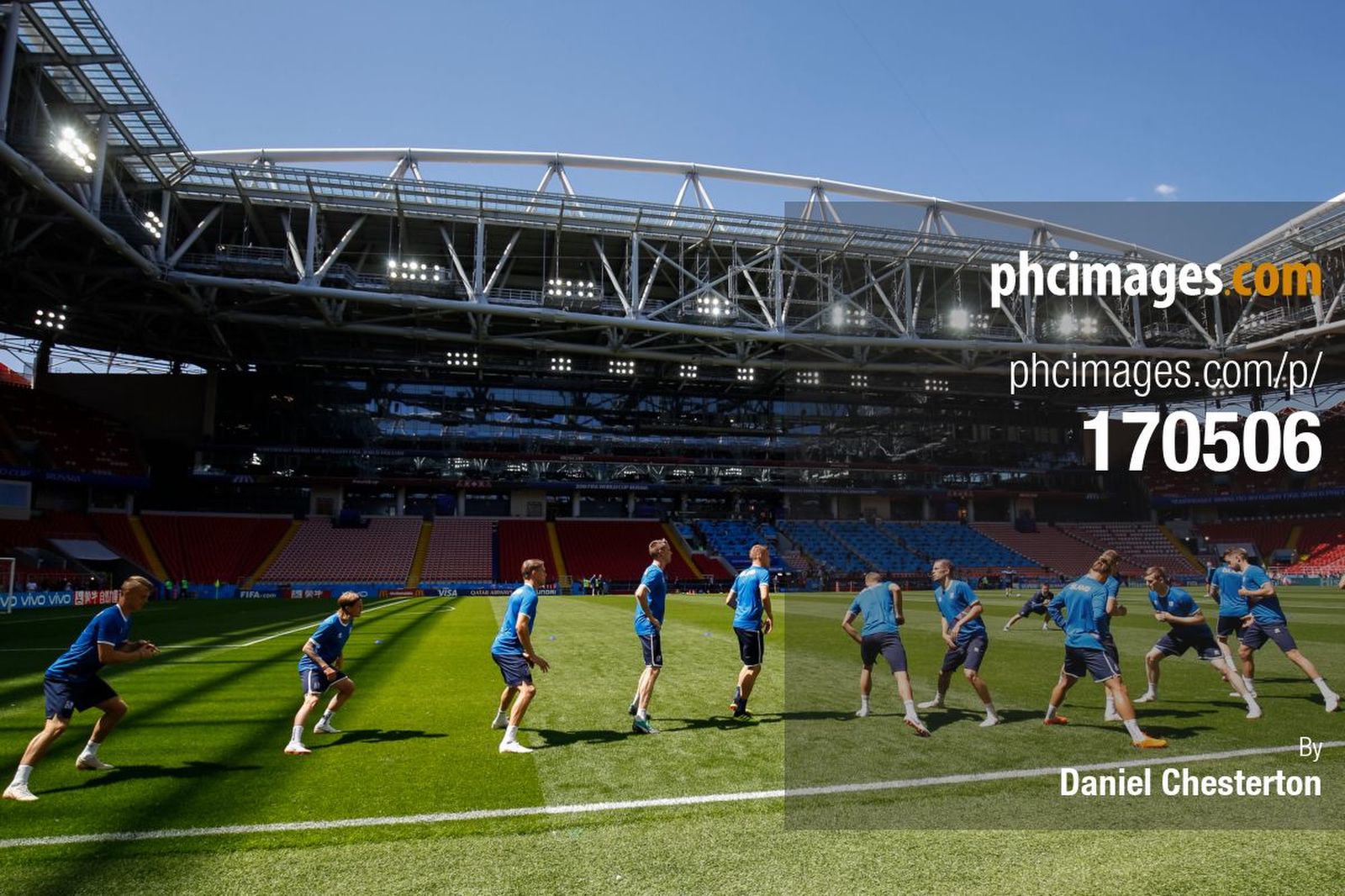 Iceland train at Spartak Stadium