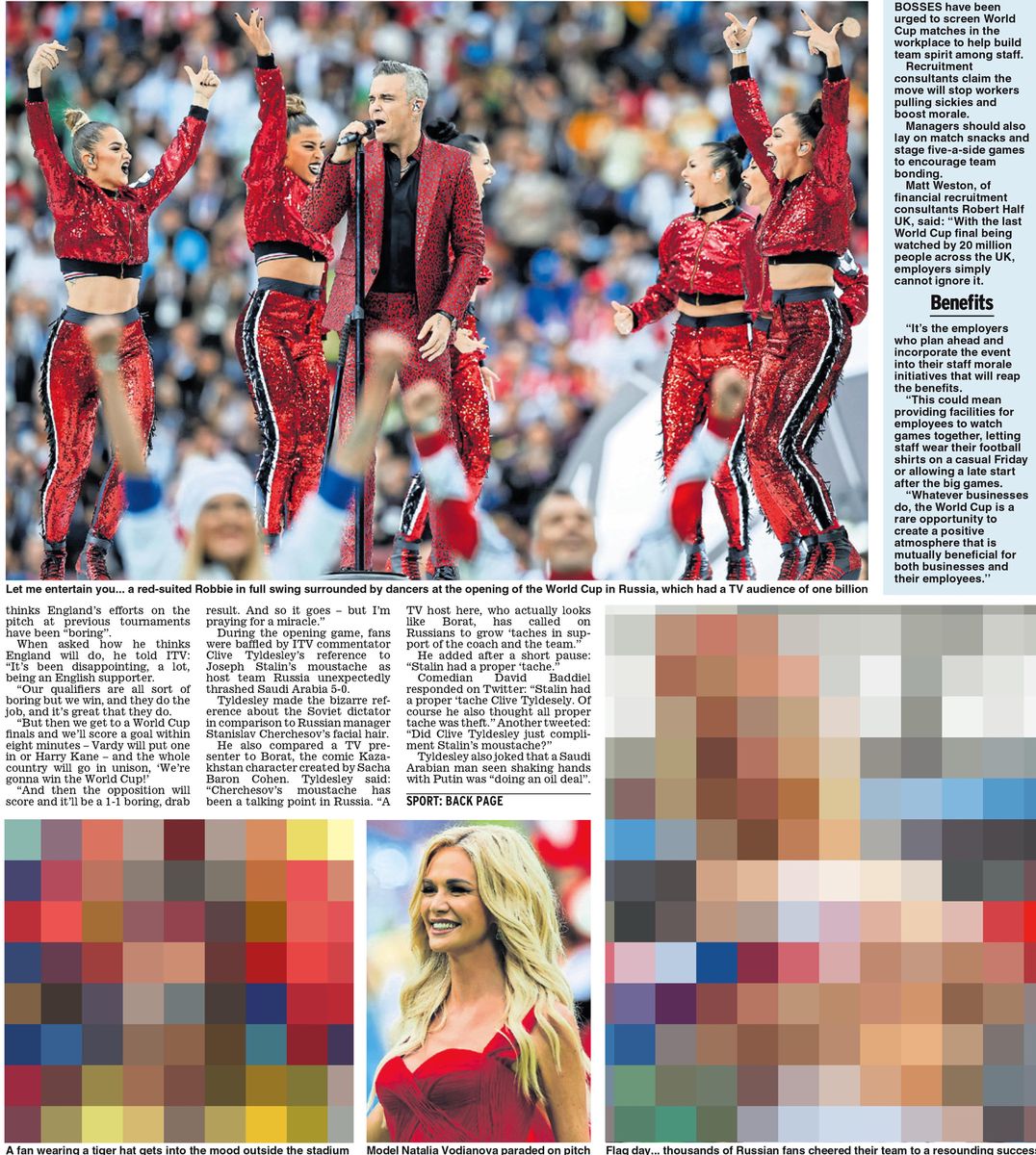 A double publication in the Daily Express