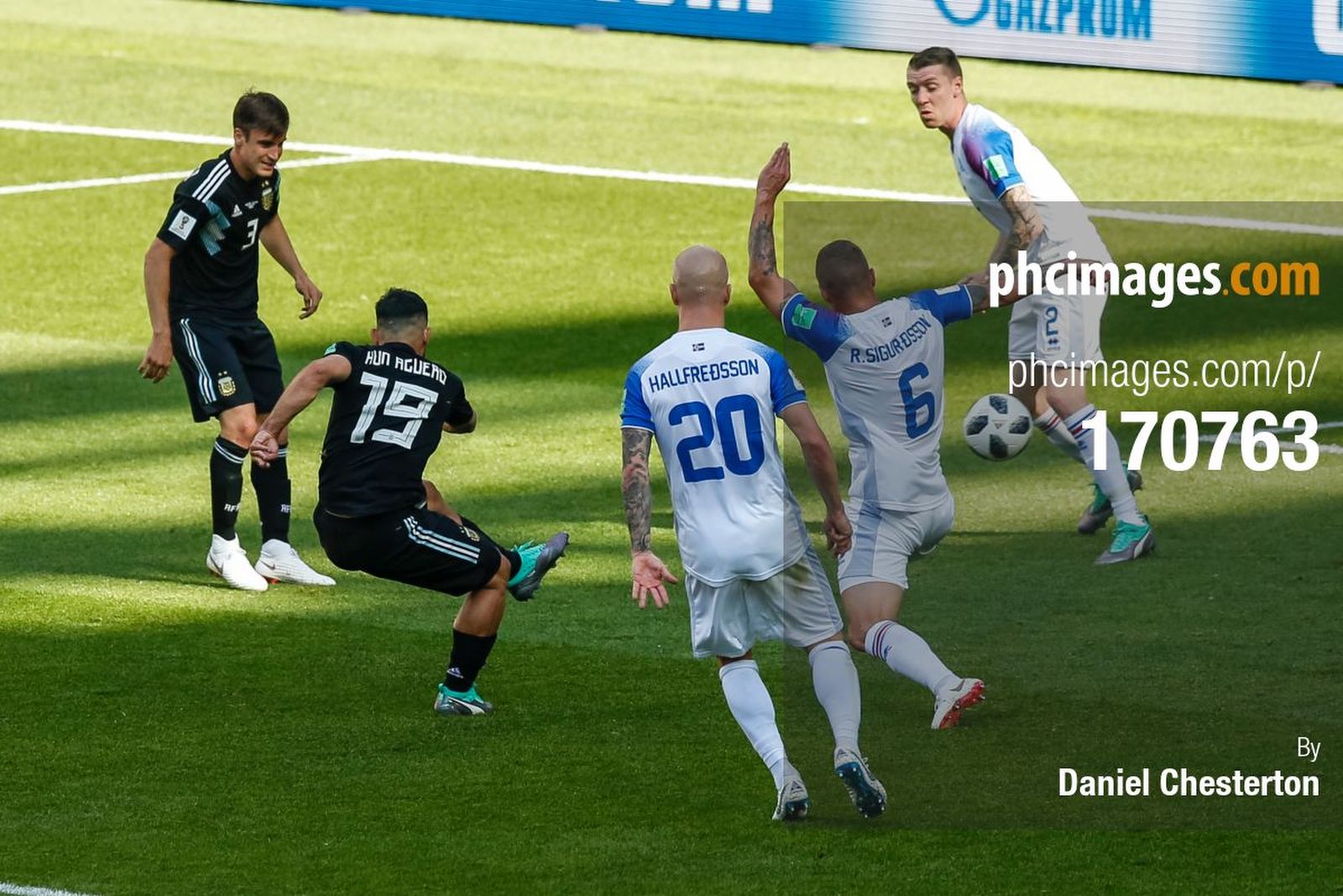 Sergio Aguero puts Argentina 1-0 up