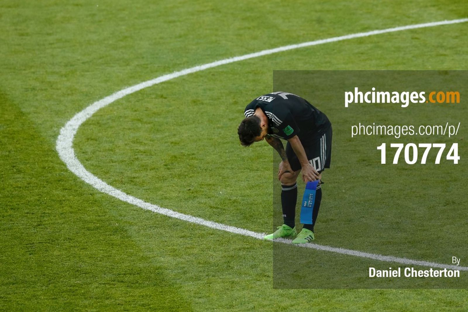 Messi looks dejected