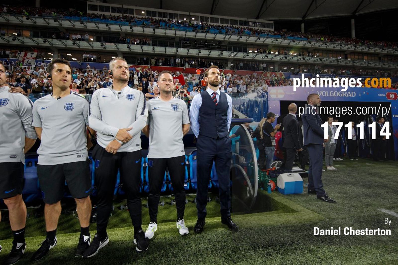 Gareth Southgate and his coaching staff