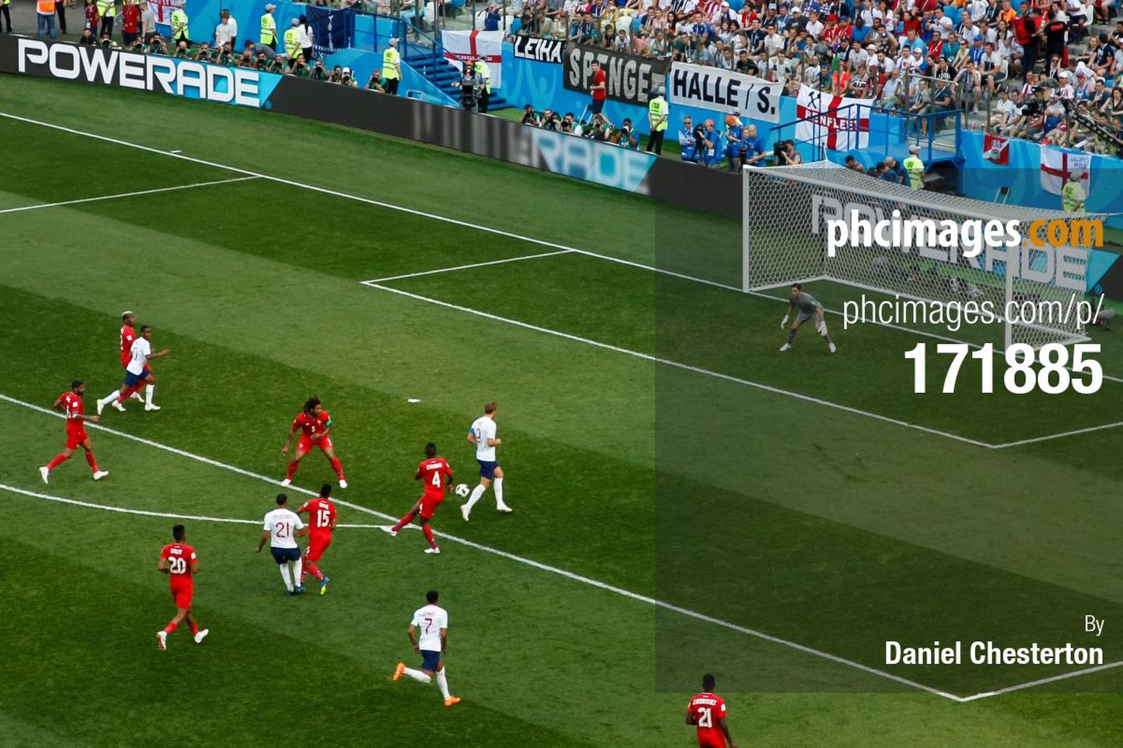 Harry Kane completes his hat-trick with a deflection off a Ruben Loftus-Cheek shot