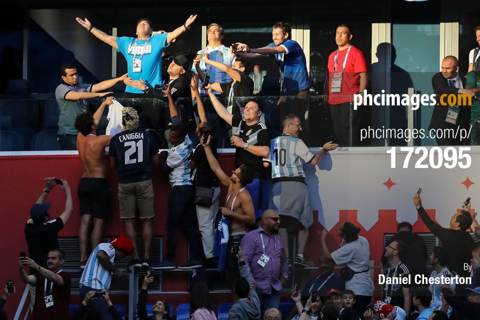 Diego Maradona basks in the sunlight