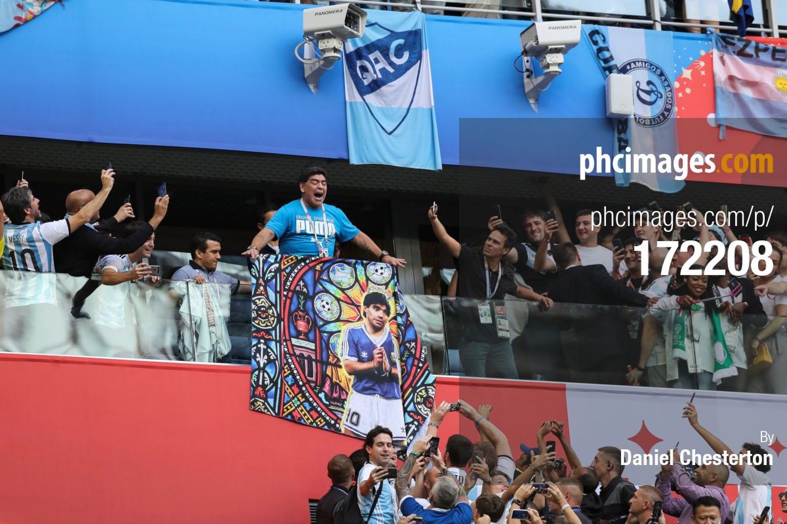 More photos of the shy and retiring Maradona