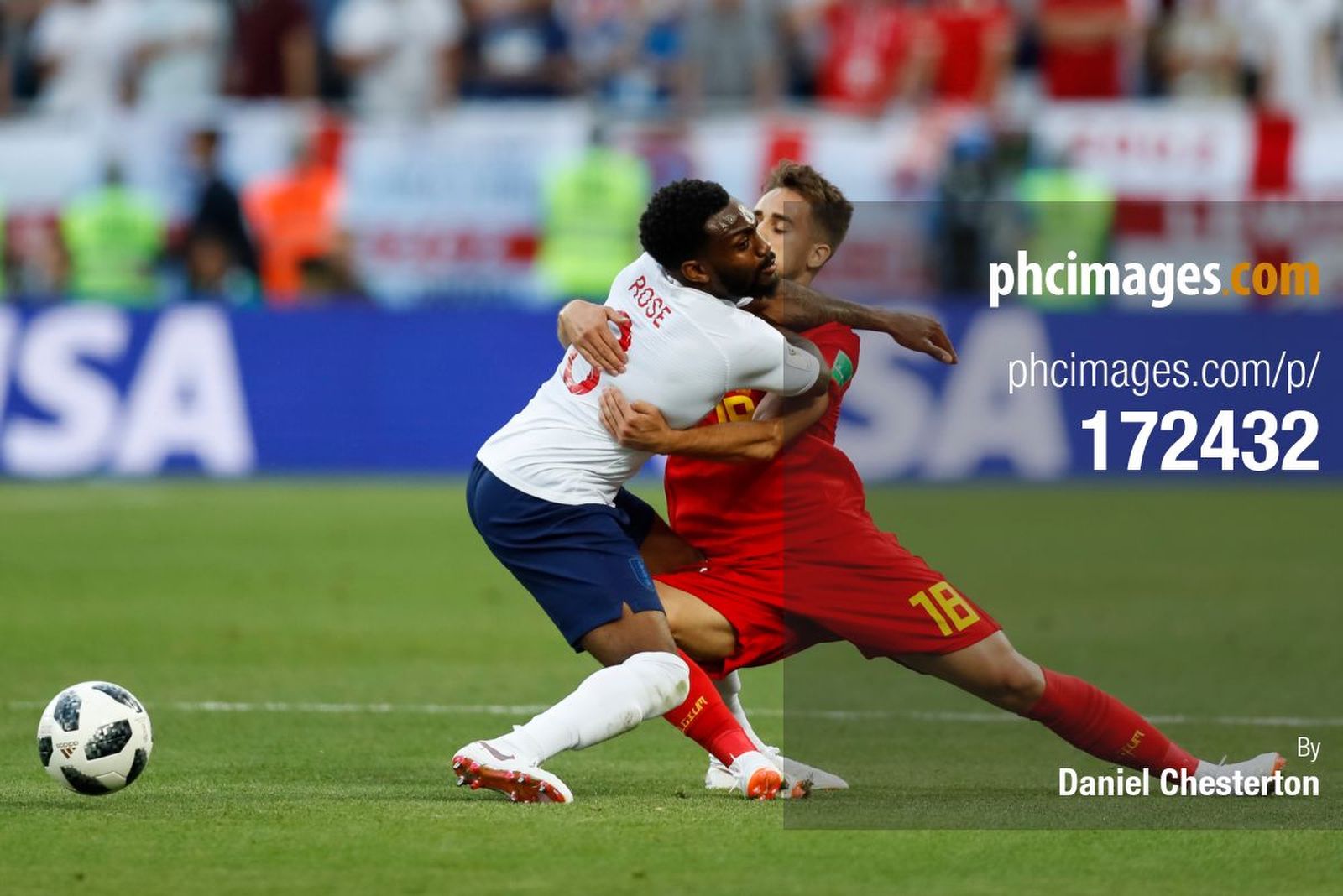 Danny Rose gets to grips with goalscorer Adnan Januzaj