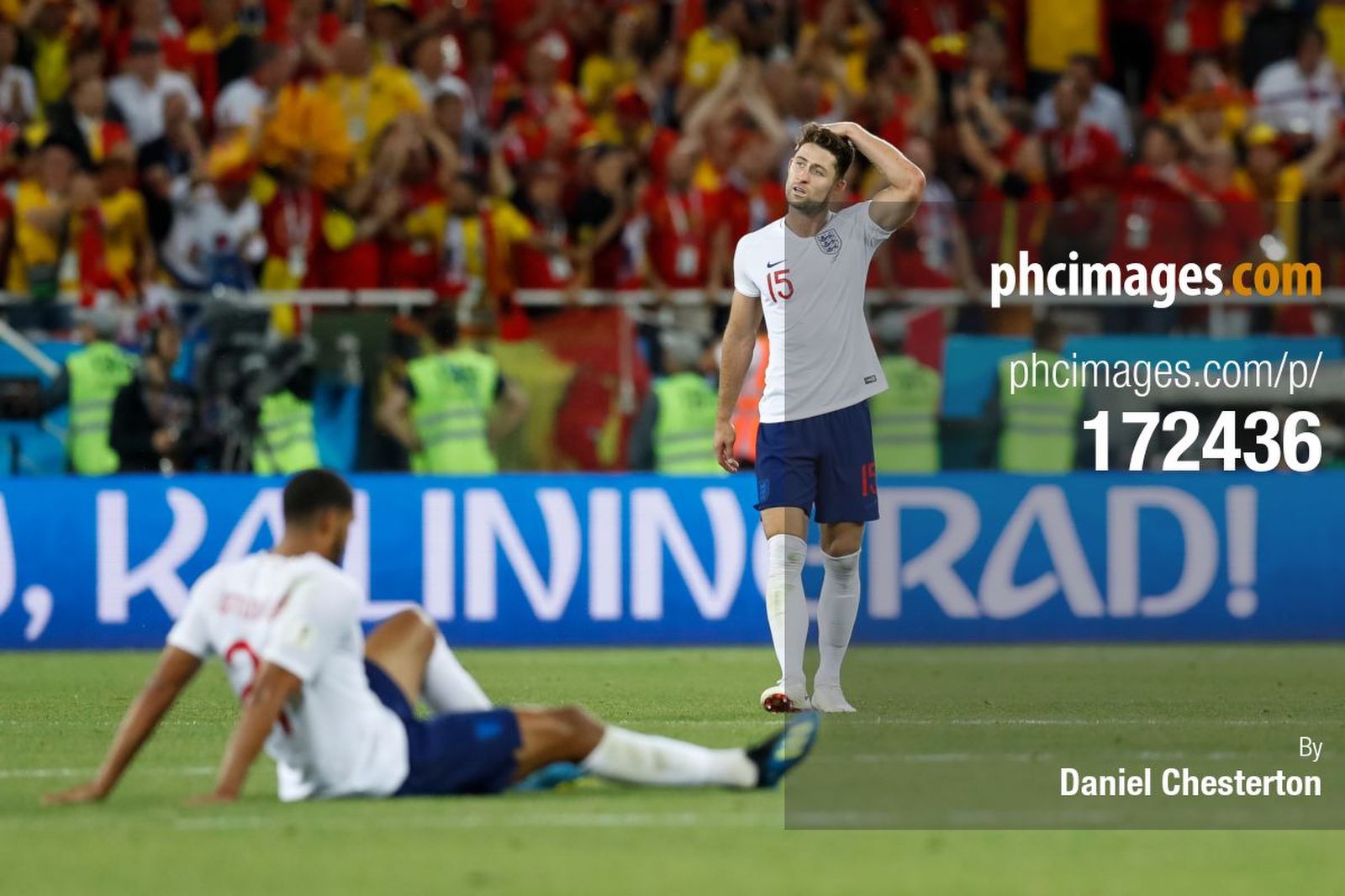 Gary Cahill looks dejected after the match