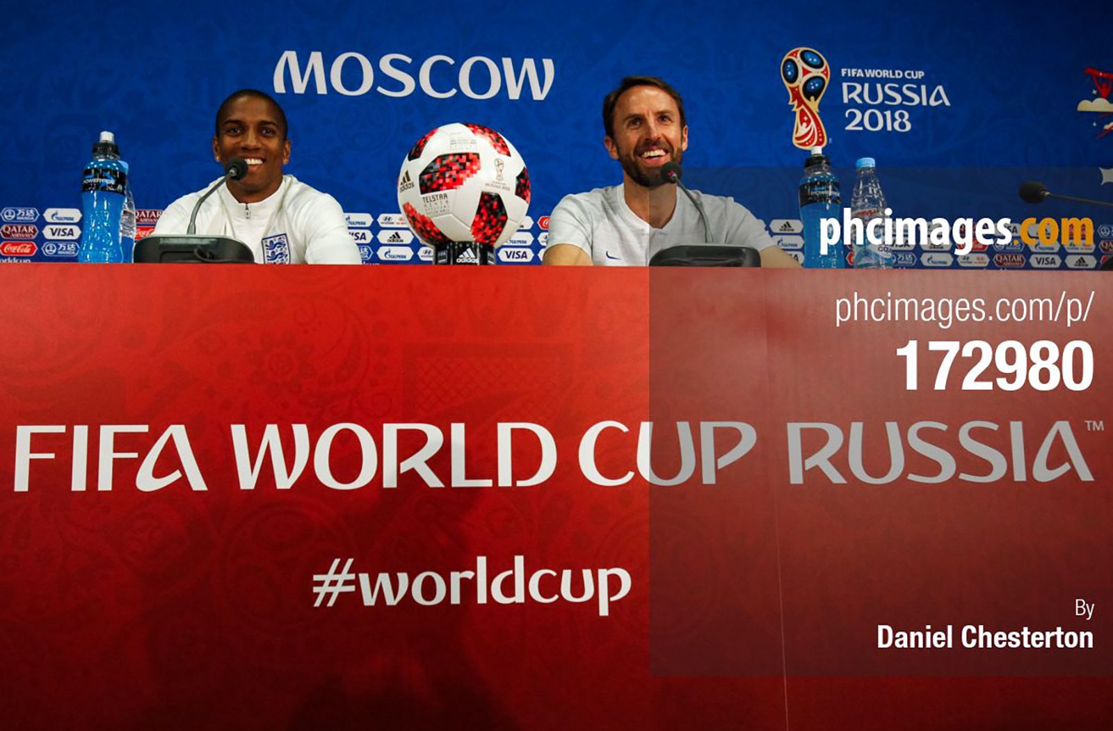 Ashley Young and Gareth Southgate