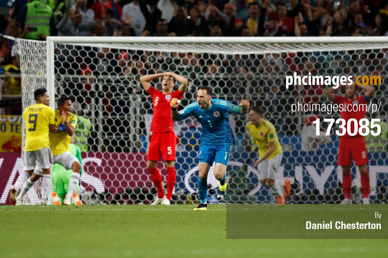 Pandemonium for Colombia and utter dejection for England as Colombia equalise in the 93rd minute