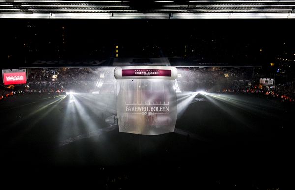 The 'Farewell Boleyn' celebrations after the last match