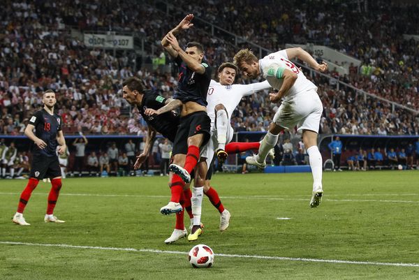 Harry Kane goes close against Croatia
