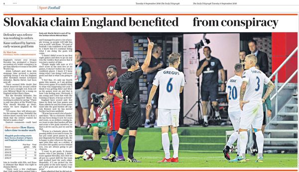 Skrtel red card in Trnava