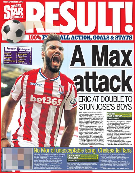 Stoke's Eric Maxim Choupo-Moting celebrates