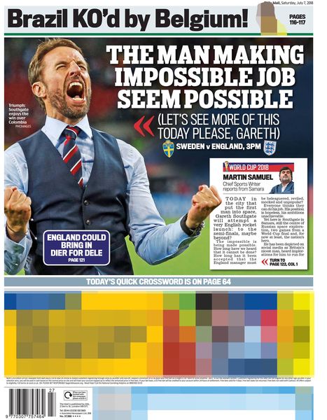 Gareth Southgate celebrates